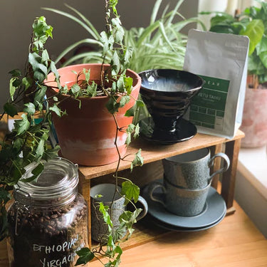 At home coffee station