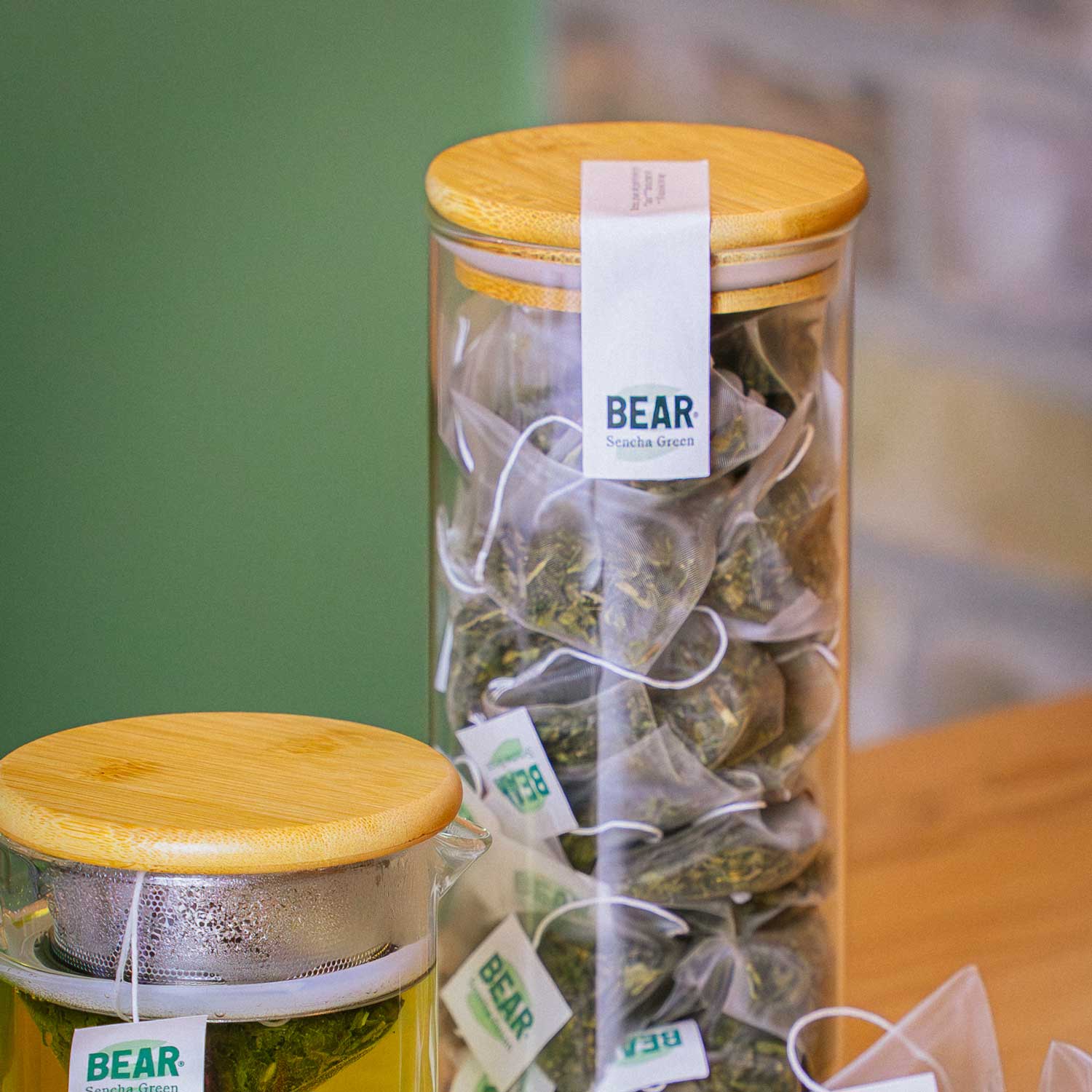 Tea with BEAR • Sencha Green