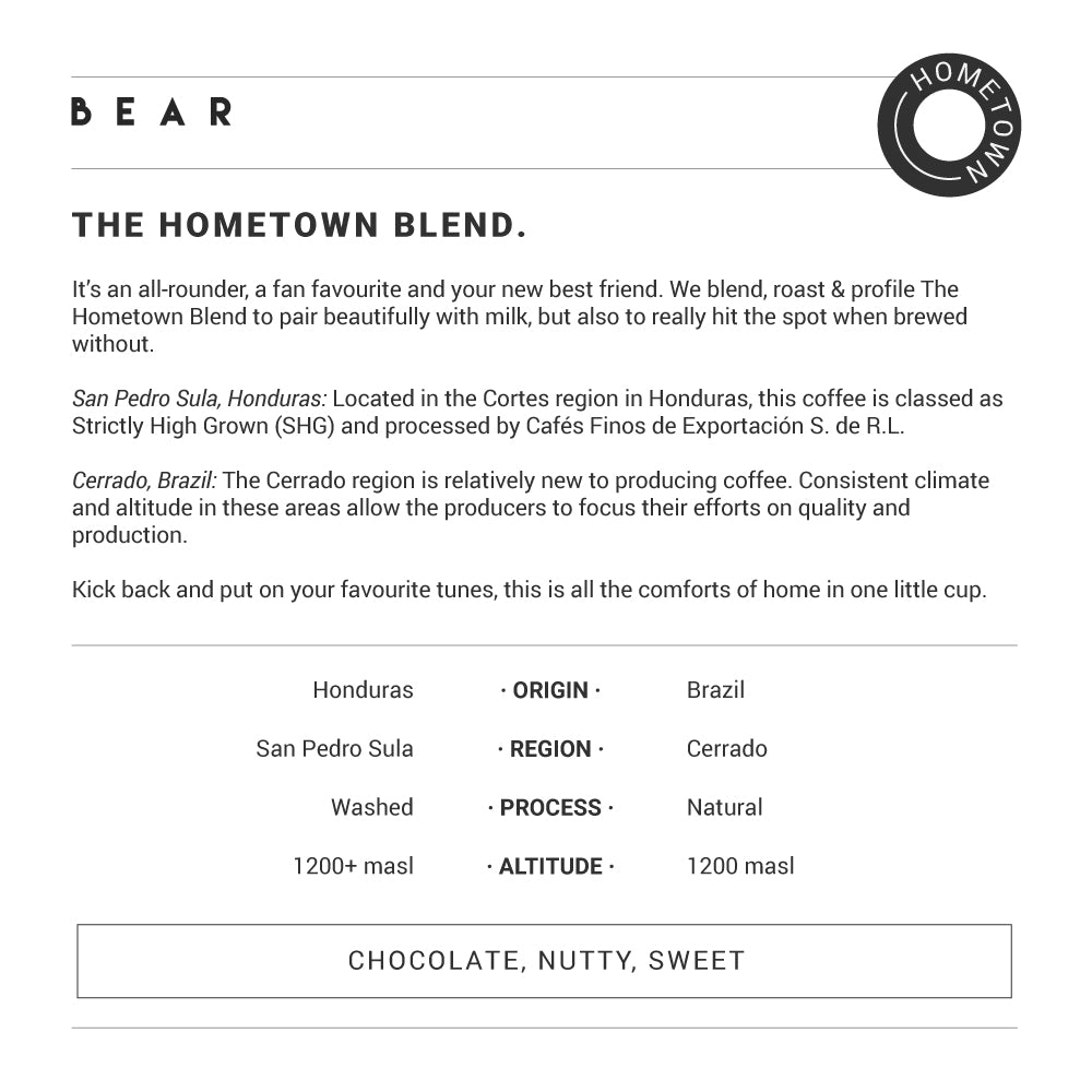 The Hometown Blend - Bulk Box, Compostable Nespresso® BEAR Coffee Pods