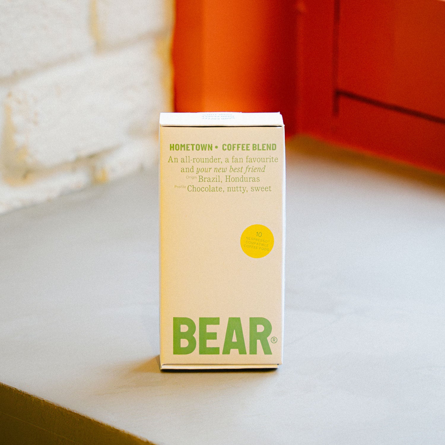 BEAR Coffee Pods - Hometown Blend - Compostable & Nespresso® Compatible