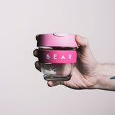 BEAR Brew Glass KeepCup in Pink 8oz