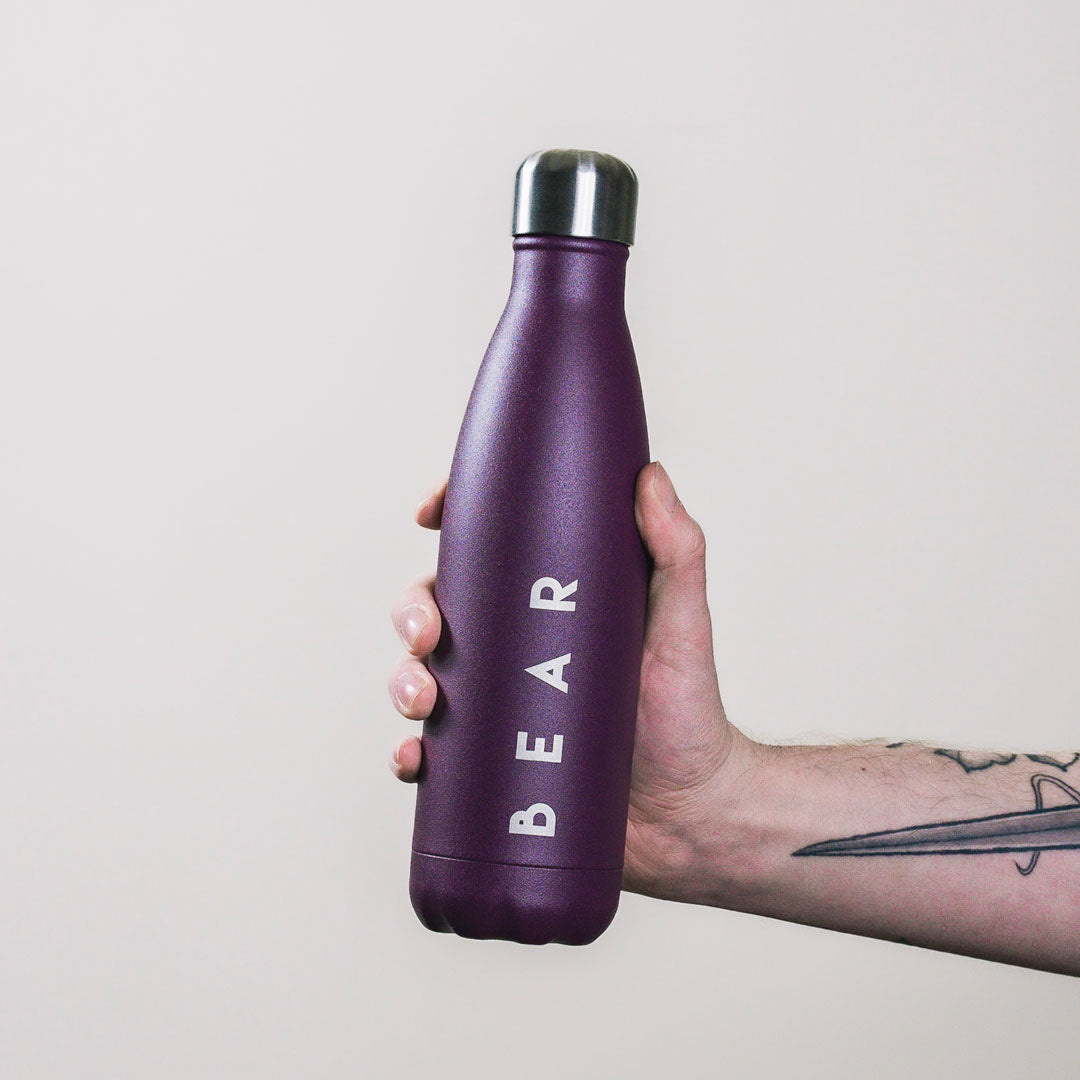 BEAR Original Chilly's Bottle 500ml Reusable Bottle Matte Purple