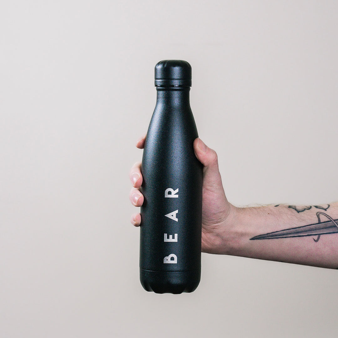 BEAR Original Chilly's Bottle 500ml Reusable Bottle Monochrome Black
